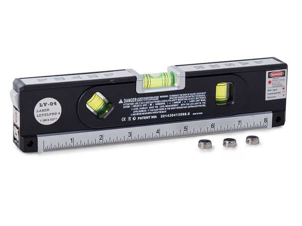 Lāzera līmeņrādis ar led apgaismojumu 24 cm