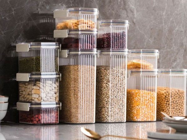 Toidu konteinerid pasta toidu konteiner koos pitseriga komplekt 5 tk