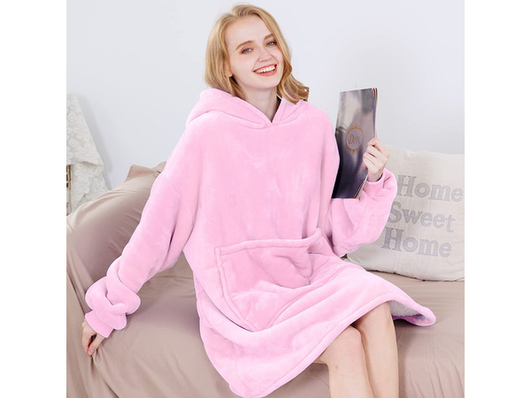 Warm sweatshirt oversize blanket xxl 2in1 thick fleece