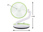 Klappbarer ventilator kabellose schreibtischlampe stehender schreibtischventilator