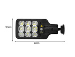 Outdoor solar led street lamp with motion and dusk sensor + remote control