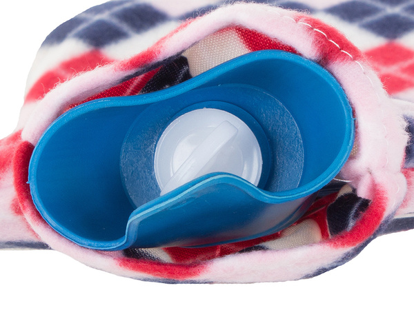 Thermo-warmer in a cover rubber abdomen warmer with soft insert