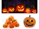 Lights 10 led hanging pumpkins halloween 200cm glowing decoration pumpkin decoration