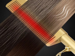 Electric comb hair straightener brush