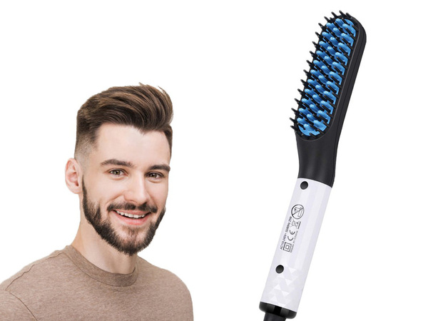 Taisnotāja birste bārdas un matu ķemme vīriešu kopšanai