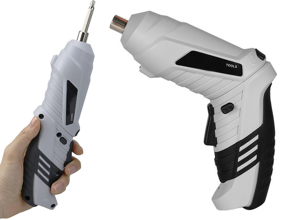 Akumulátorový mini skrutkovač 45 kusov bitov usb puzdro