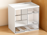 Cabinet organiser desk organiser shelves for cosmetics small items drawers