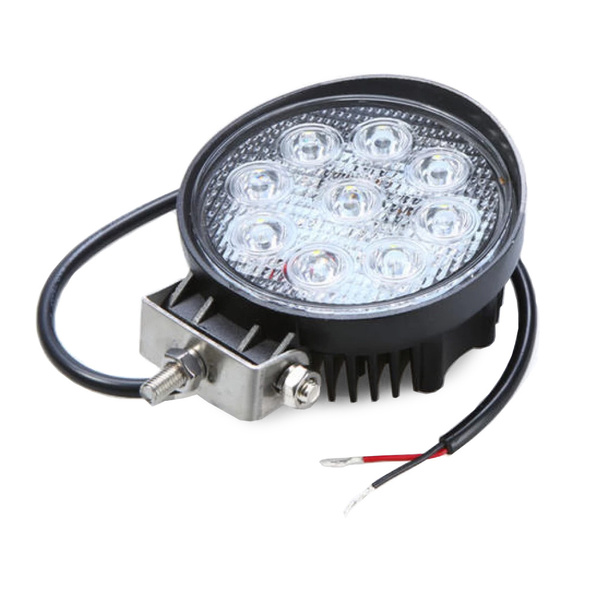 Lampe de travail halogène ronde 9 led 27w searchlight