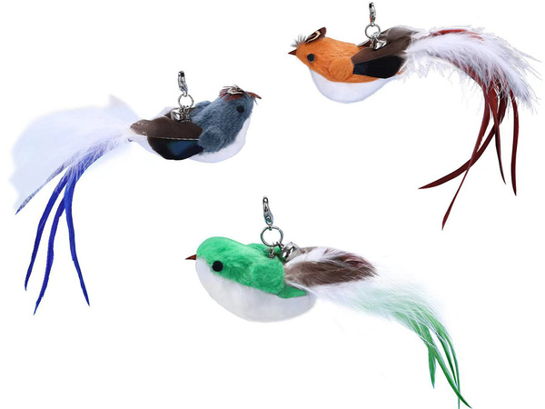 Jucărie interactivă cu tijă pentru pisici cu ventuză mobilă birdie