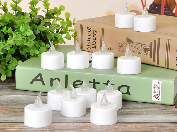 Baterie a condus lumânare pentru decorare sfeșnic pentru efect de flacără coroană