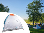 Tente de camping pour 2 personnes avec moustiquaire et couverture lumineuse