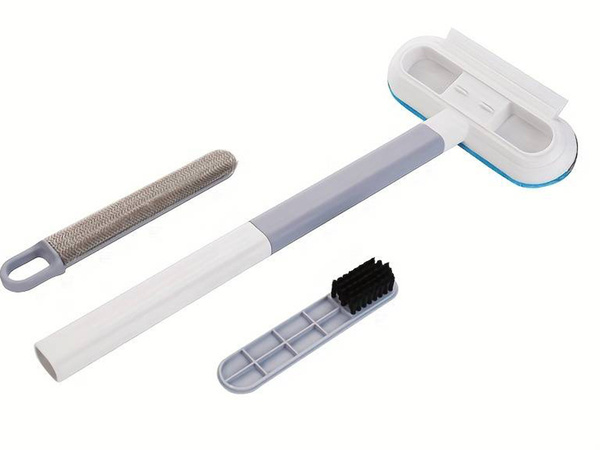 Brosse pour le nettoyage des vêtements détacheur de vêtements lave-vitres lave-cheveux 4 en 1