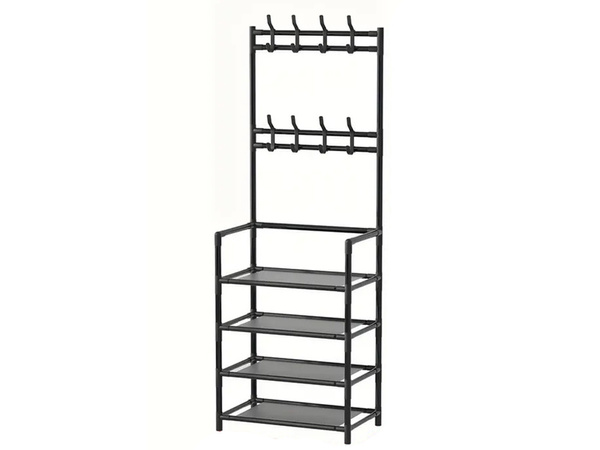 5 emeletes fém kabátállvány cipő kézitáskák loft szekrény