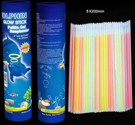 NARAMBNICE SVETLEČE PALICE FLUORESCENTNE NALEPKE ROJSTNI DAN