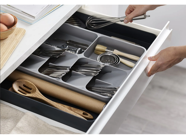 Kitchen organiser for cutlery drawer container