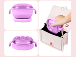 Silicone folding wax heater for body waxing