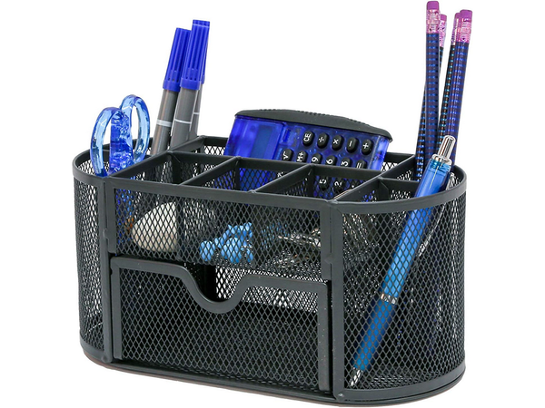 Organisateur de bureau 8 compartiments tiroir armoire étagères bureau métal