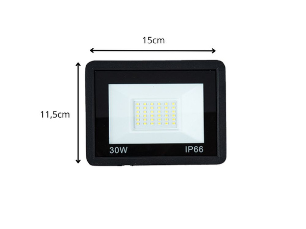 REFLEKTOR HALOGÉN REFLEKTOR LED 30W 6000K KÜLTÉRI VÍZÁLLÓ IP66