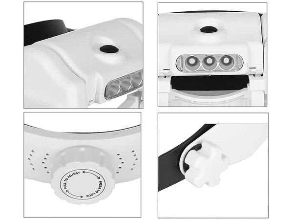 Headlight headguard luxe 3 led 11.5x