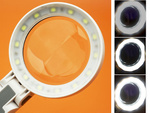 Lupa kozmetická lampa na čítanie osvetlenie 20 led
