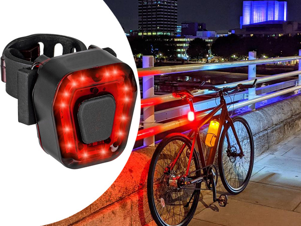 Feu arrière de vélo 14 led pour vélo feu rouge fort arrière batterie usb
