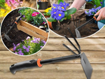 Garden hoe two-sided shovel claw rake hand digger for plants