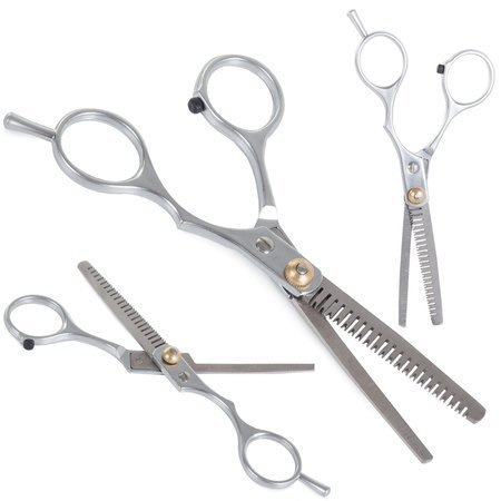 Hairdressing scissors for shading deglossing
