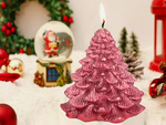 Bougie arbre de noël bougie boîte de noël décorative