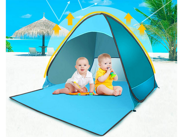 Plaja cort auto pliabil uv protector sac de familie set