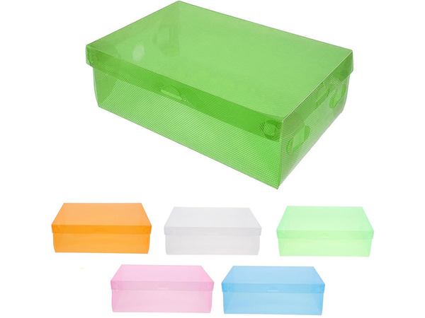 Shoebox shoebox organizator multicolor transparent 10pcs