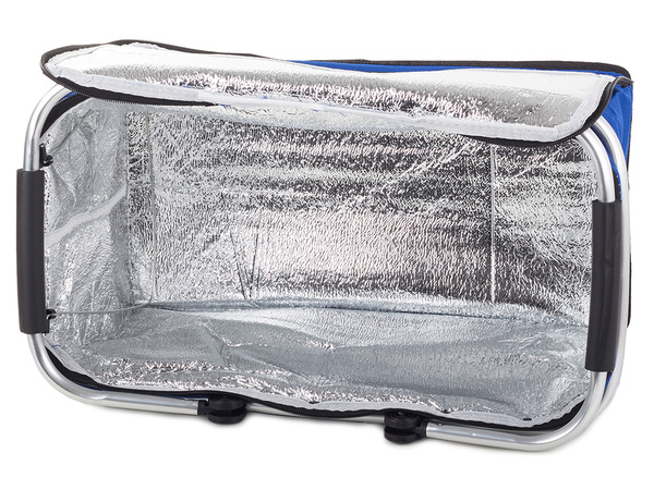 Thermal folding picnic basket insulating shopping basket