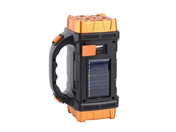 Lanternă solară portabilă reîncărcabilă led cob powerbank proiector