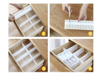 Organizador escritorio divisor cajón armario separador 4 pcs