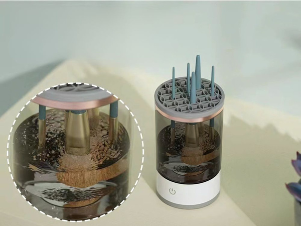 Washing stand for cleaning, washing and drying brushes and cosmetic sponges usb