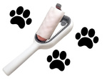 Brosse à poils de chien en silicone 3 en 1 pour le lavage des poils de chat