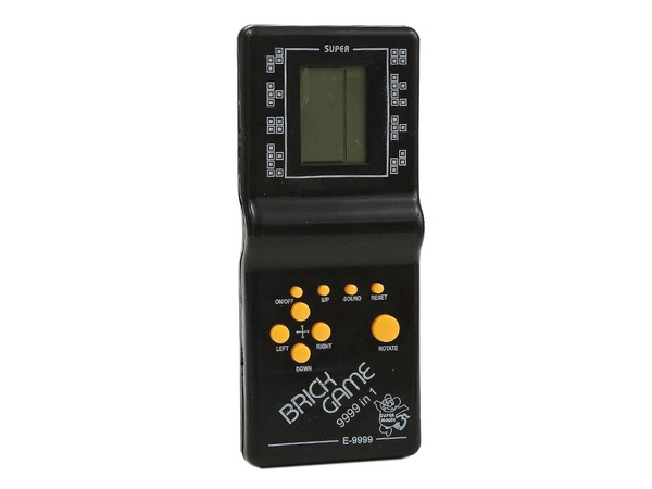 Elektroniskā tetris spēle retro kabatas konsole