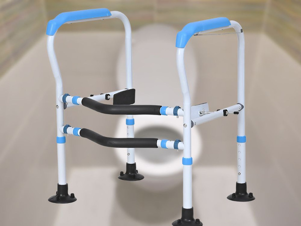 Mâner de toaletă cu balustradă reglabilă stabilă pentru seniori