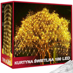 Fény képernyő függöny 100 led karácsonyi fények kültéri fehér meleg 1x2m