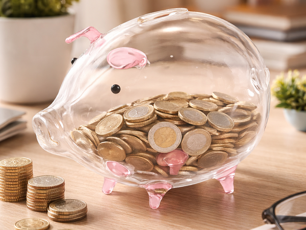 LARGE PINK PIGGY BANK (36)