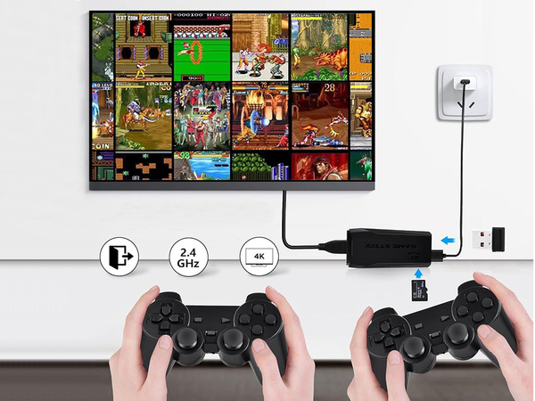 Tv console de jeux jeux vidéo gun 2 pads for tv av retro