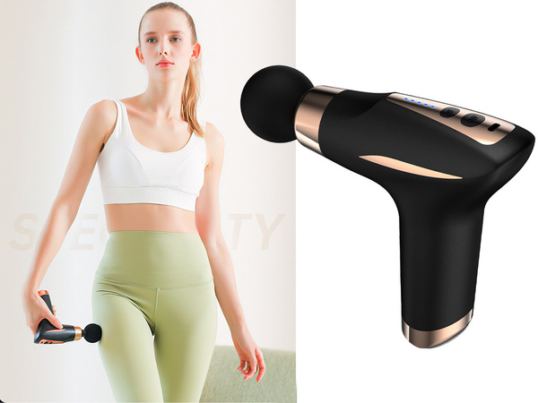 Massagepistole rückenmassagegerät körper-vibrationspistole set mit 6 handstücken