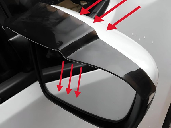 Pare-pluie universel pour rétroviseurs de voiture, 2 pièces