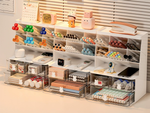 Schrank, organizer für den schreibtisch, regale für kosmetikartikel, kleinigkeiten, schubladen