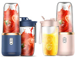 Blender à verre portable mug mixeur électrique usb 6 lames smoothie