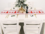 Chemin de table de noël nappe de noël veille de noël