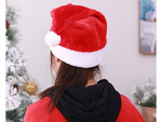Weihnachtsmannmütze mit bommel flauschig rot