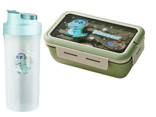 Lunchbox snack box kontejner na snack oběd příbory s láheví sada