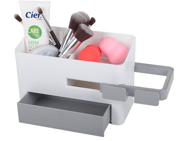 Bathroom organiser bin dryer holder