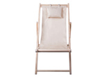 Chaise longue en bois chaise de plage chaise de jardin pliante coussin de plage