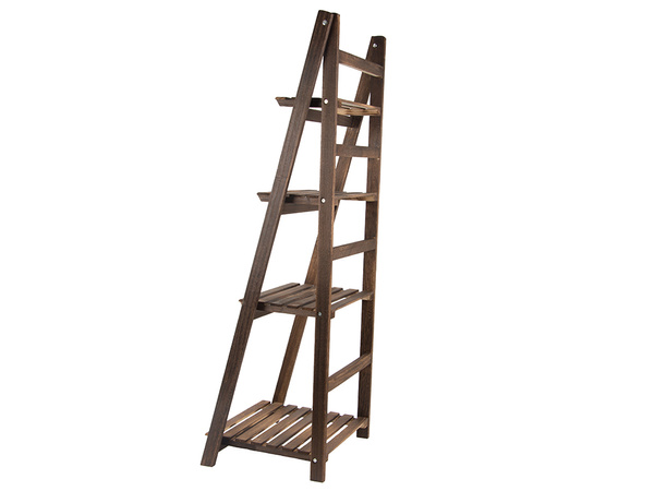 Jardinera alta jardinera de madera estanteria de 4 niveles